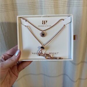 BP Rose Gold and Black Necklace Set